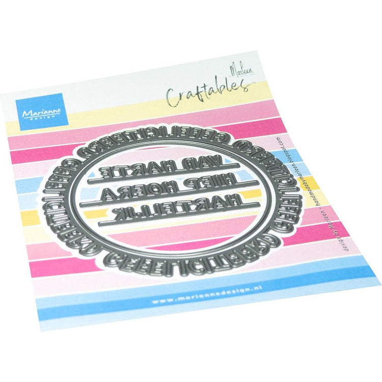 Marianne design • cercle de félicitations à fabriquer par Marleen