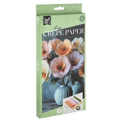 Ensemble d'artisanat de fleurs en crêpe Craft id