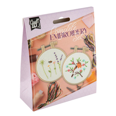 Mini ensemble de broderie Craft id, 2 pièces. ø8,5cm
