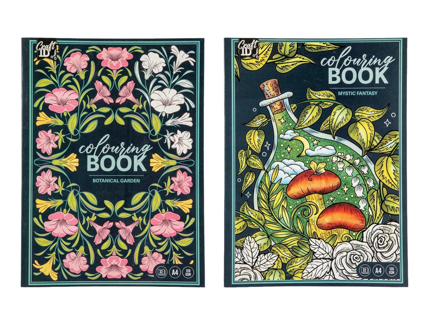 Livre de coloriage Craft id 29,7x22cm, 32 feuilles 2ass