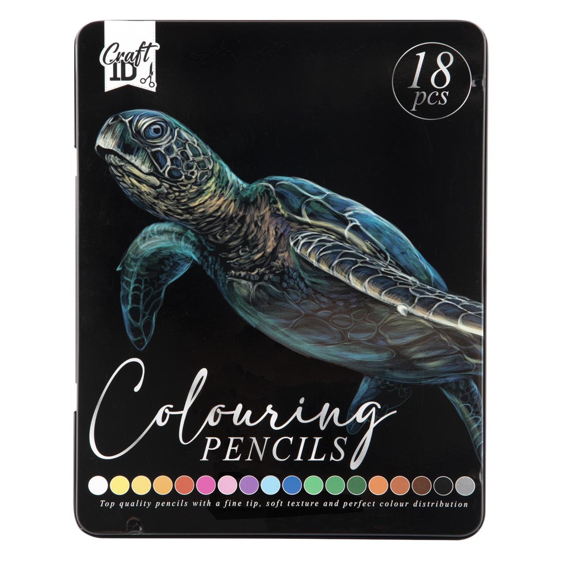 Crayons de couleur Craft id, 18 pièces en boîte