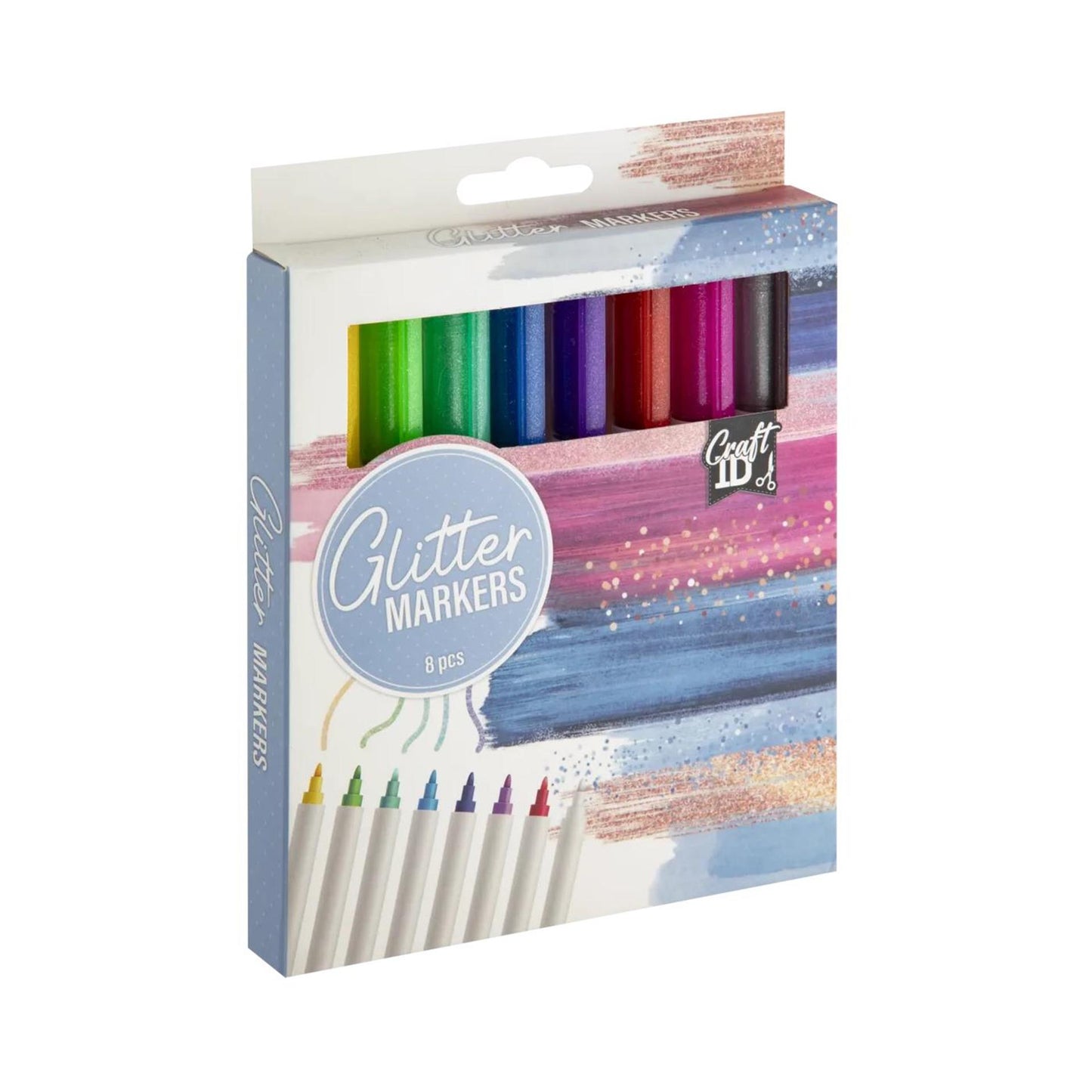 Marqueurs à paillettes Craft Sensations, 8 pièces