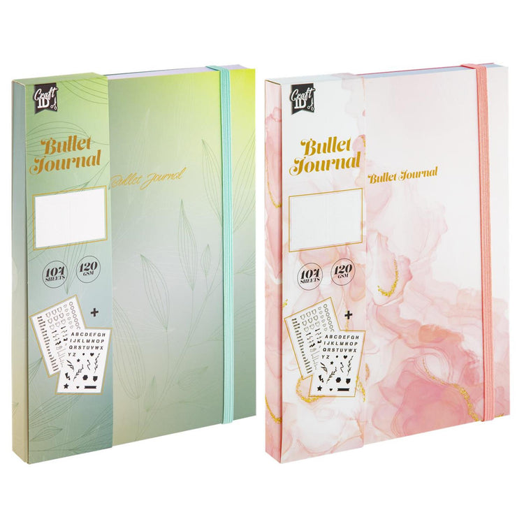 Bullet journal d'identification d'artisanat 104 pages