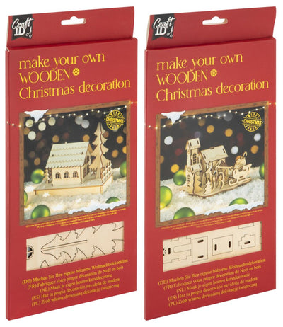 Grafix fabrique votre propre maison de Noël en bois