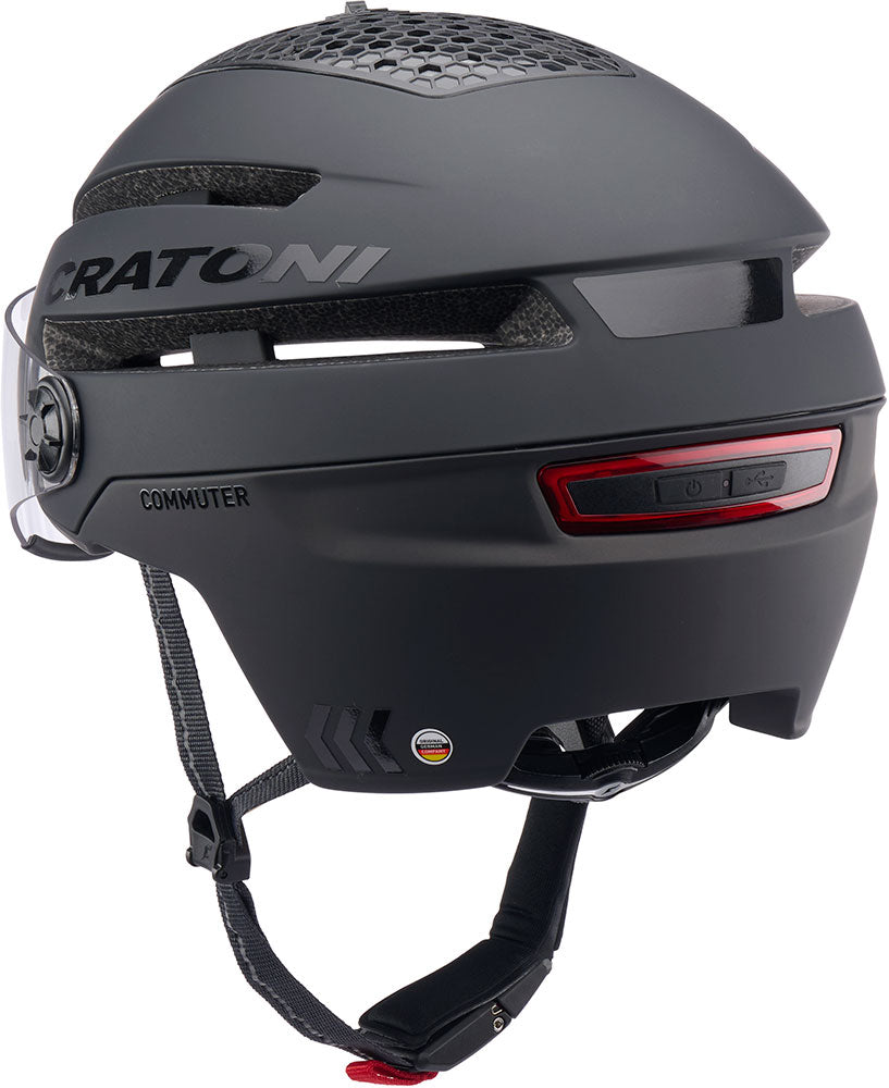 Cratoni Helm Commuter Black Matt S-M