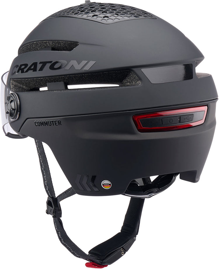 Cratoni Helm Commuter Black Matt S-M