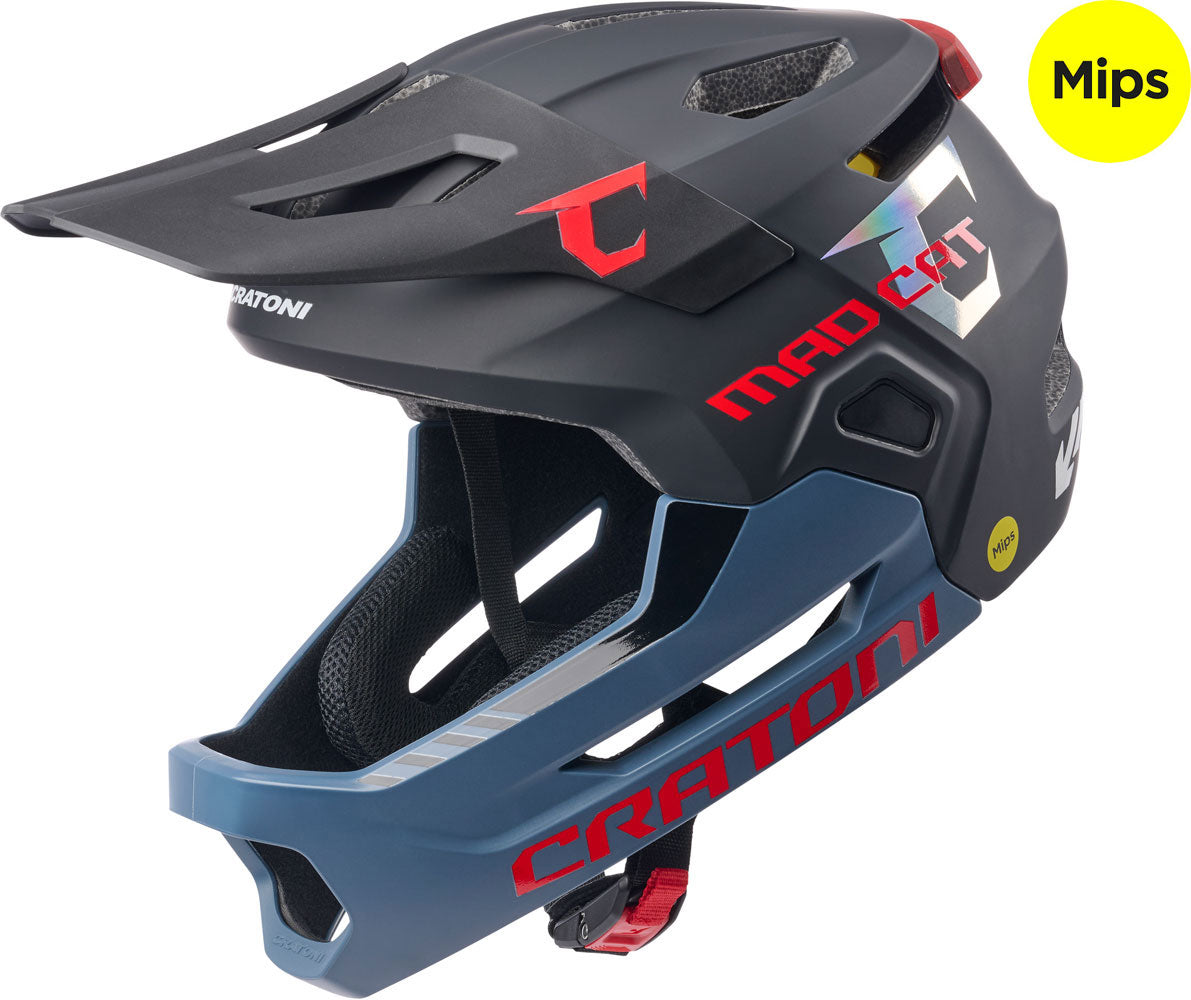 Cratoni madcat mips - casque intégral pour jeunes