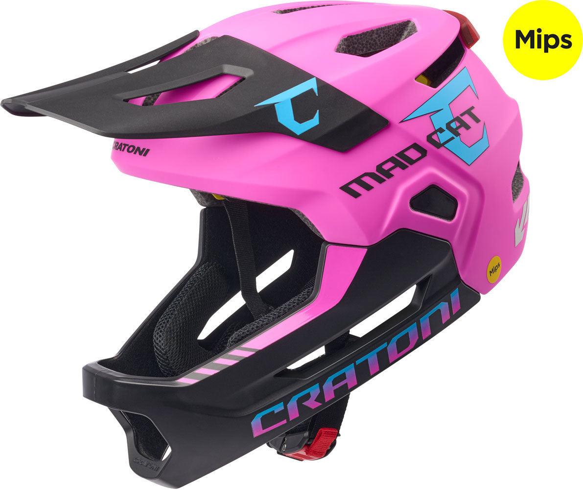 Cratoni madcat mips - casque intégral pour jeunes