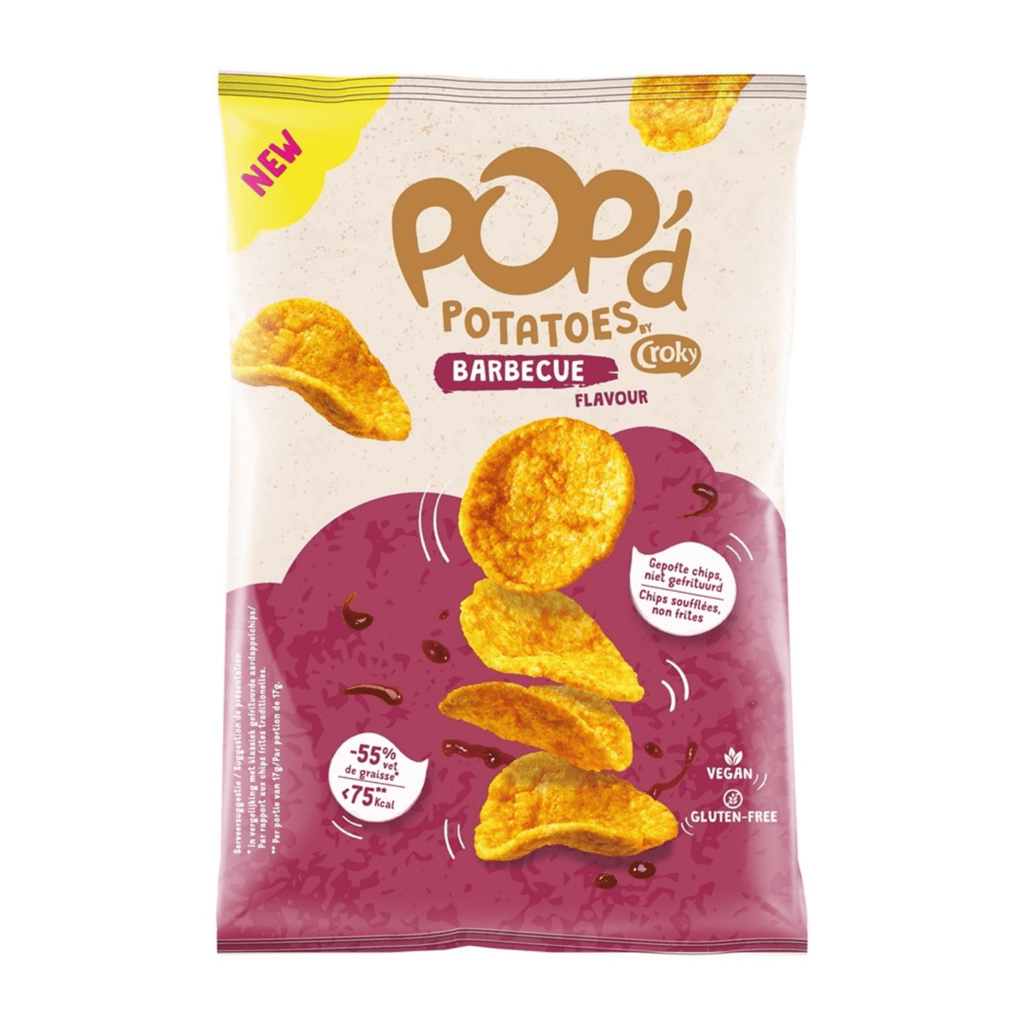 Croky pop'd pommes de terre barbecue (24x 17gr)
