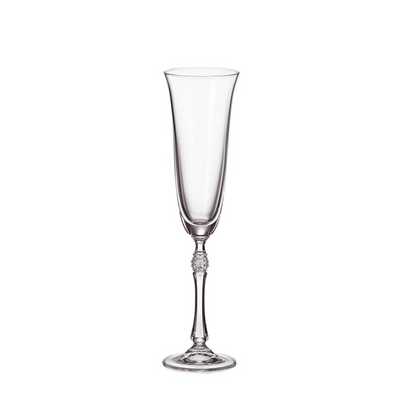 Verre à champagne cristal de bohème frigata 190ml 6 pièces