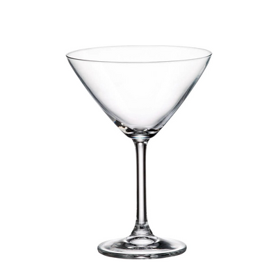 Verre à martini de Bohême en cristal colibri 280ml 6 pièces