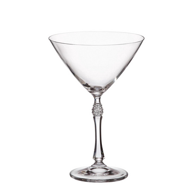 Verre à martini de Bohême en cristal parus 280ml 6 pièces