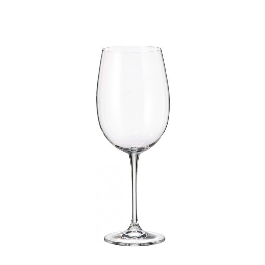 Verre à vin rouge de Bohême en cristal fulica 640ml 6 pièces