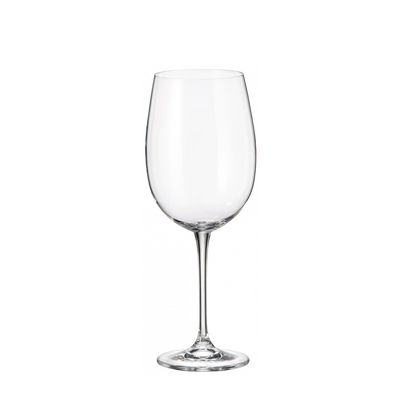 Verre à vin rouge de Bohême en cristal fulica 640ml 6 pièces