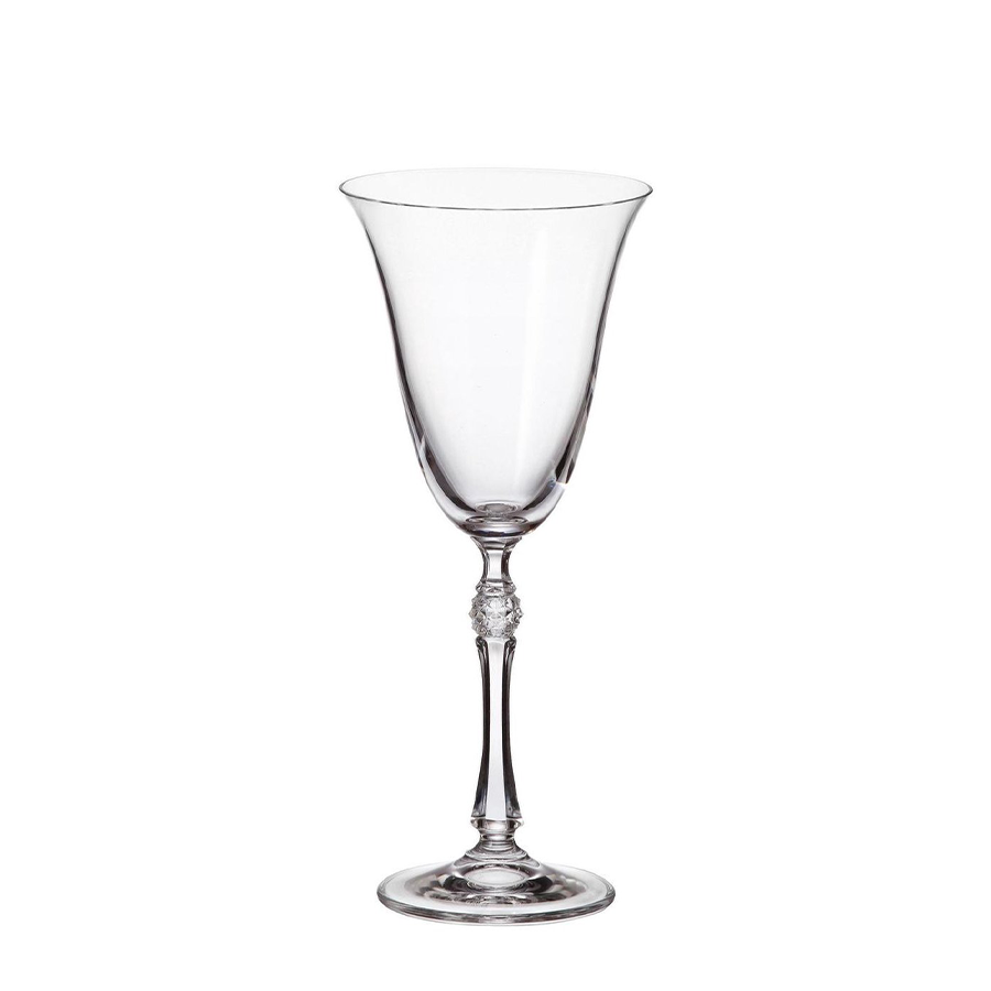 Verre à vin rouge de Bohême en cristal parus 250ml 6 pièces