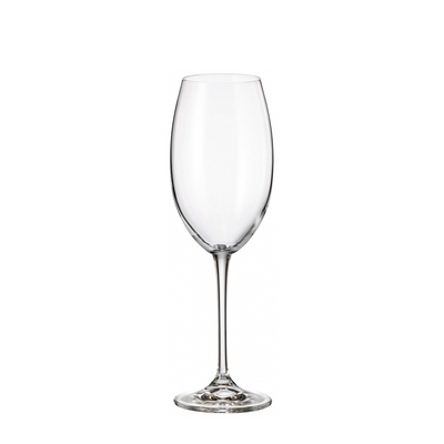 Verre à vin blanc de Bohême en cristal fulica 400ml 6 pièces