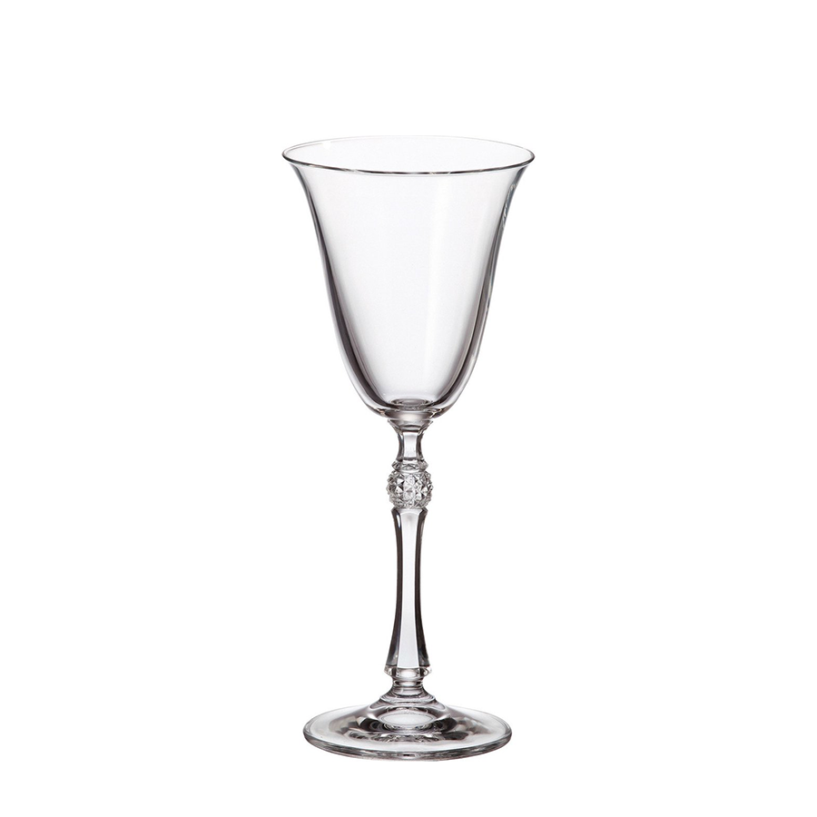 Verre à vin blanc de Bohême en cristal parus 185 ml 6 pièces