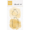 Marianne design • vases à tampons transparents silhouette art