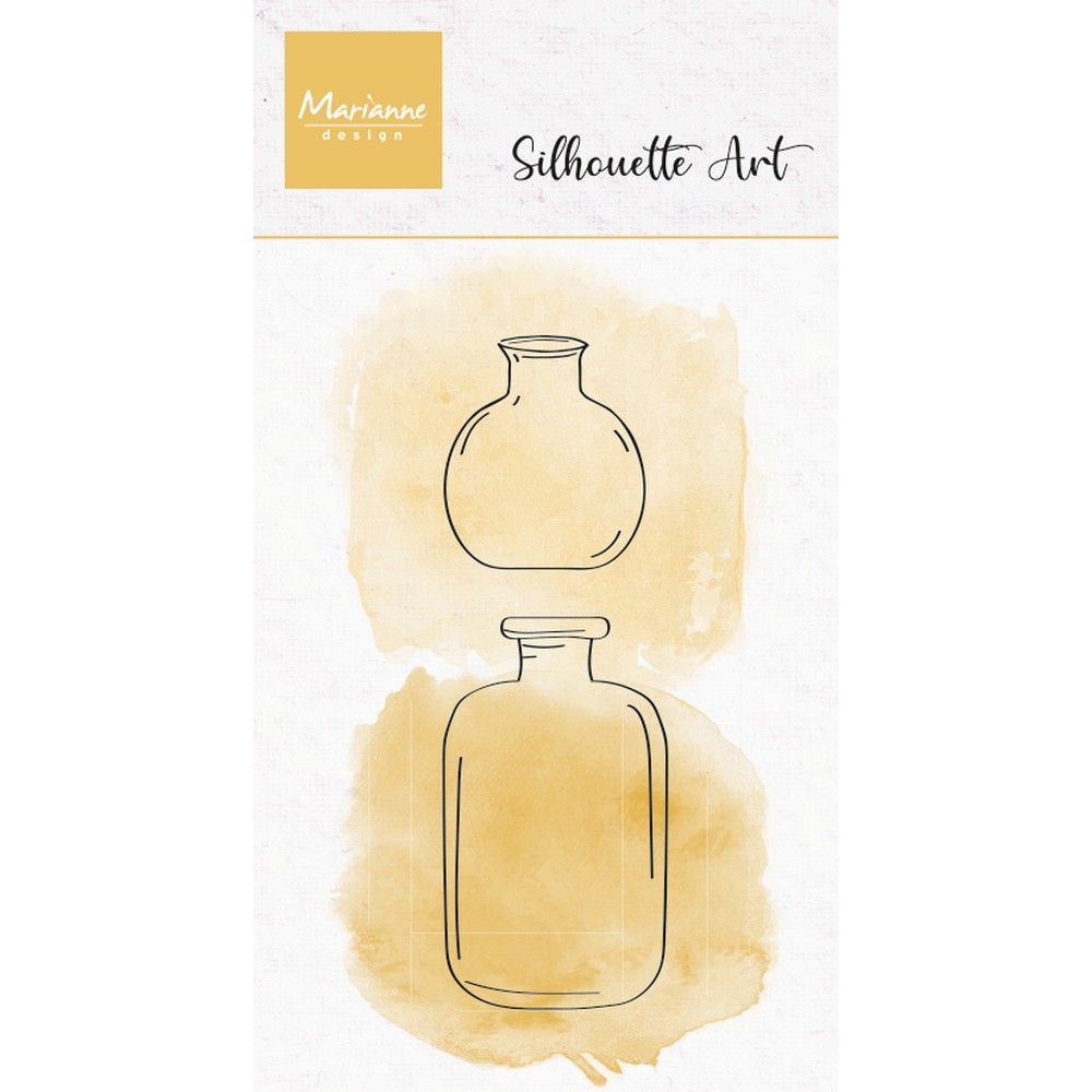 Marianne design • vases à tampons transparents silhouette art