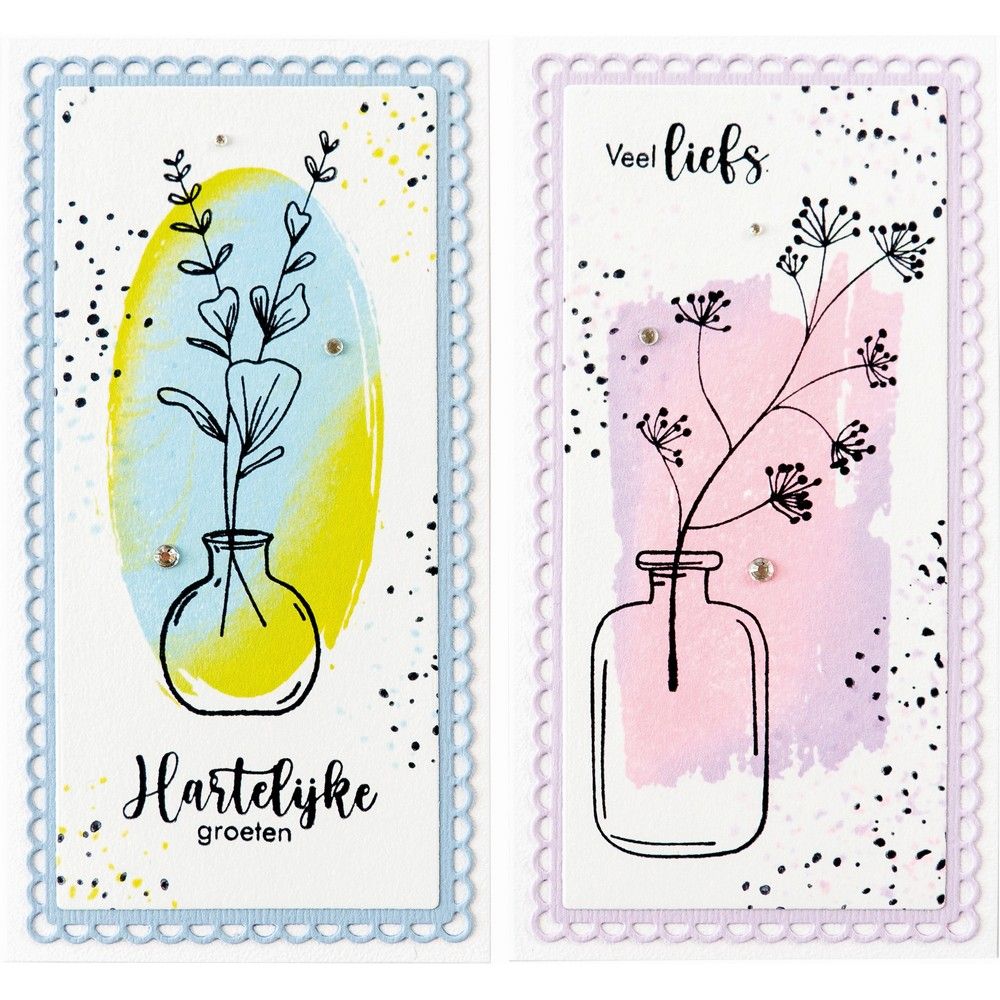 Marianne design • vases à tampons transparents silhouette art