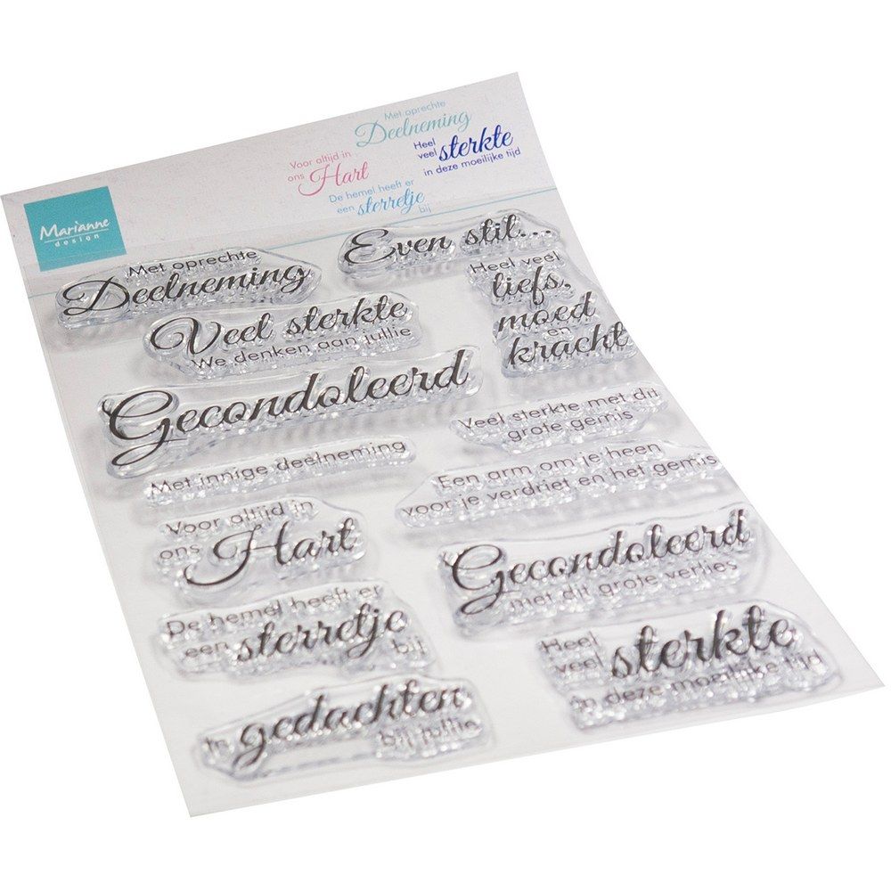 Marianne design • tampons transparents avec sincères condoléances