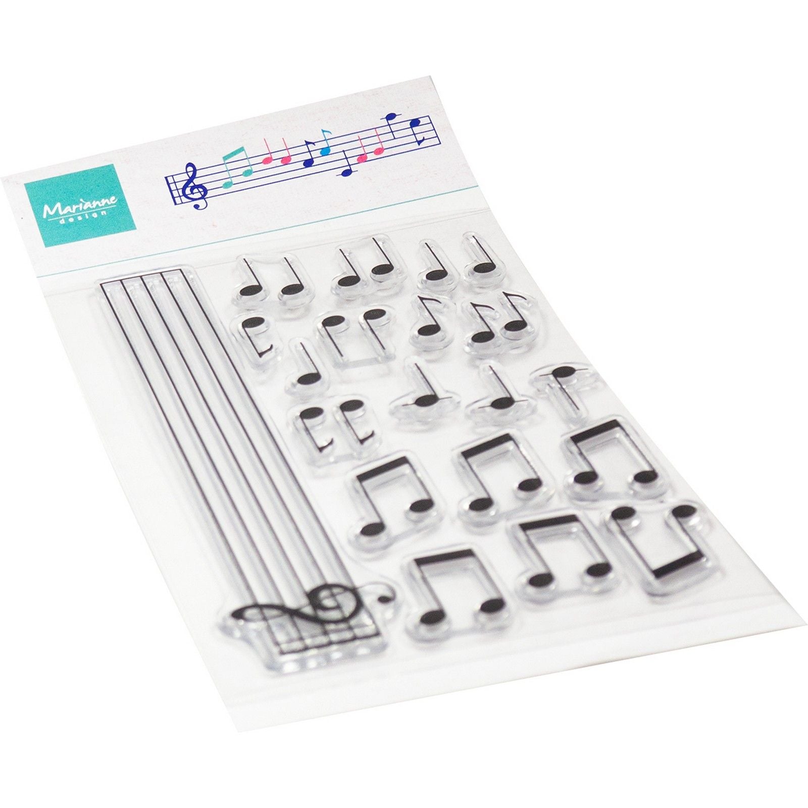 Marianne design • tampons transparents notes de musique