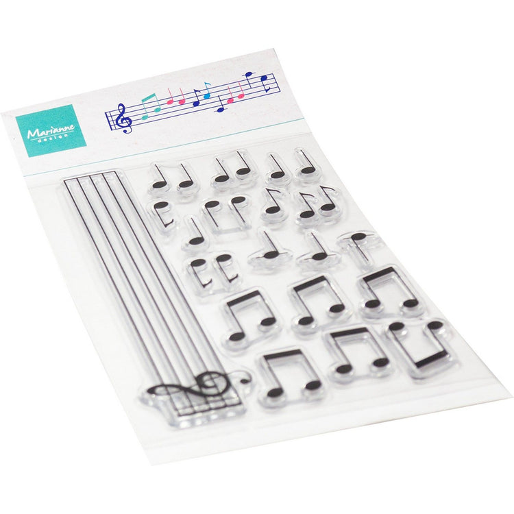 Marianne design • tampons transparents notes de musique