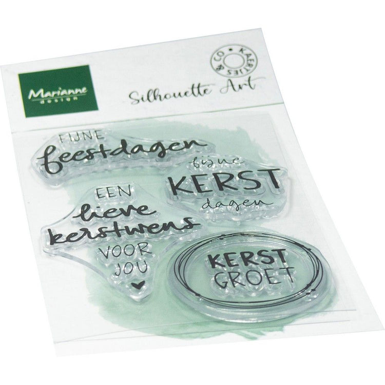 Marianne design • tampons transparents voeux de Noël par kaertjes co