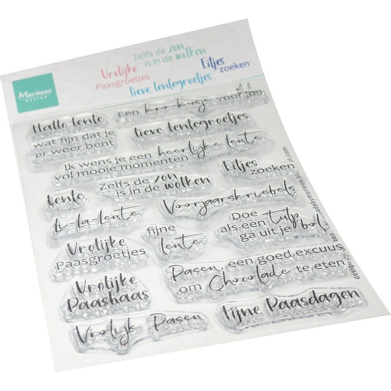 Marianne design • tampons salutations de printemps par Marleen