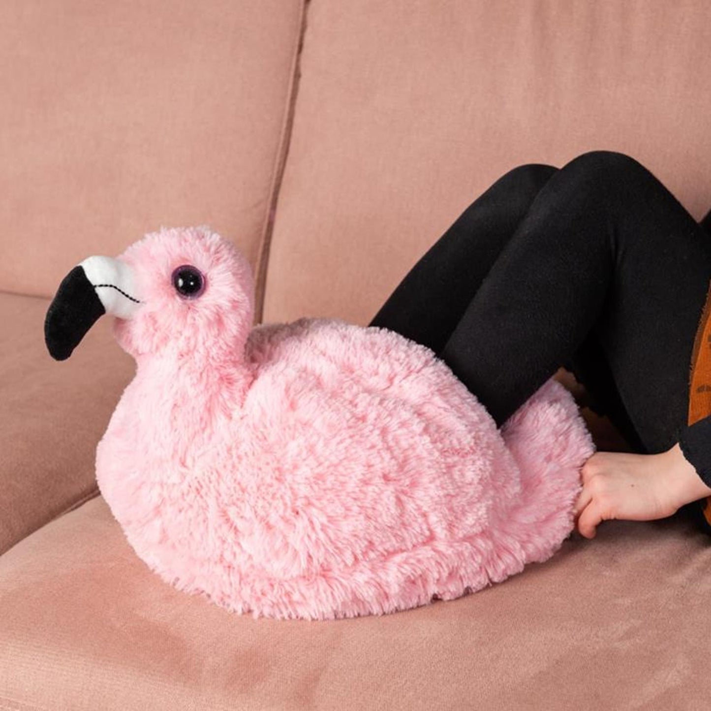 Noxxiez chauffe-pieds douillet flamant rose