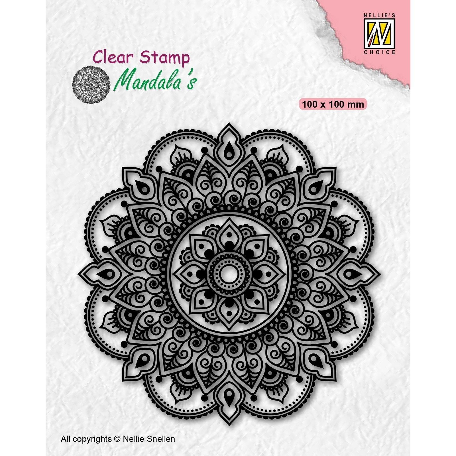 Le choix de Nellie • mandalas tampon transparent mandala fantaisie fleur