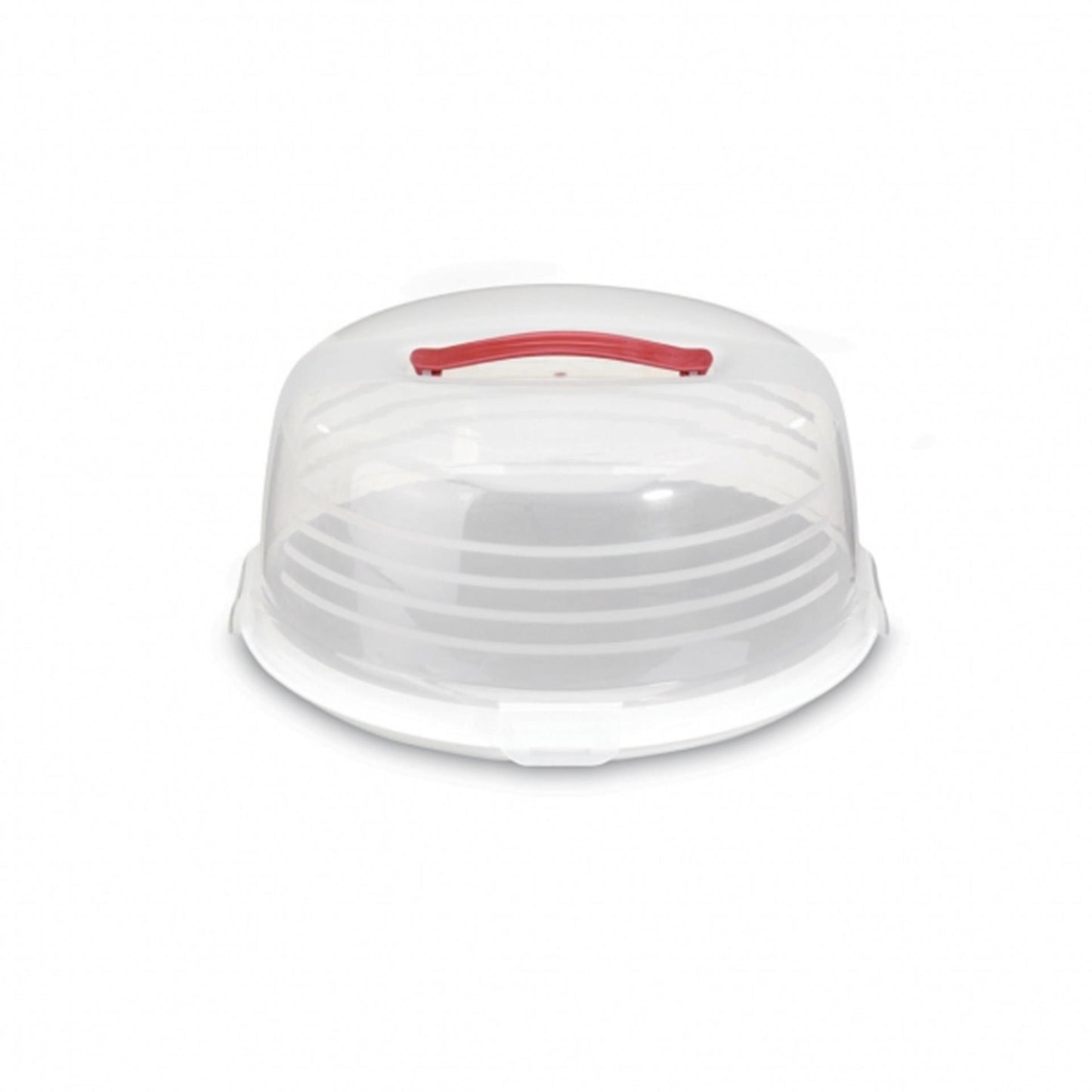 Boîte à gâteaux Curver 35cm ronde blanc transp.