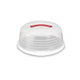 Boîte à gâteaux Curver 35cm ronde blanc transp.