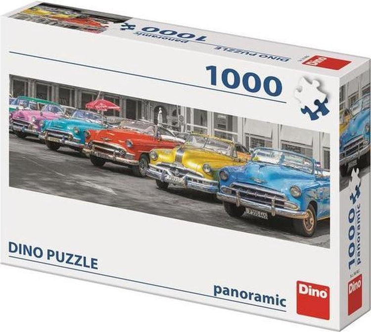 Dinotoys Dino Puzzle - Panorama Classic Cars sur Cuba - 1000 pièces