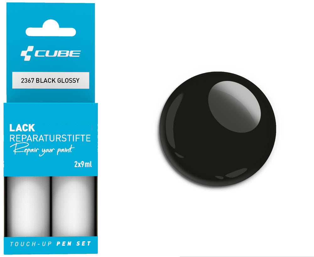 Set de stylos de retouche Cube noir brillant