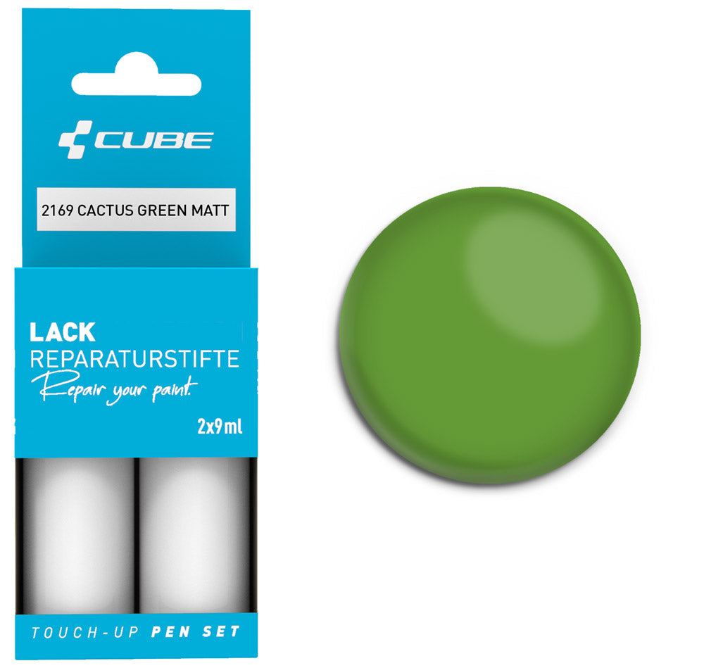 Set de stylos de retouche Cube vert cactus mat
