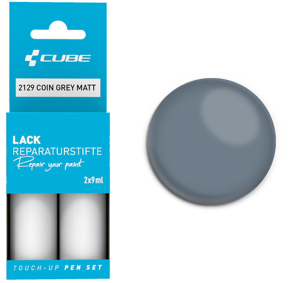 Set de stylos de retouche Cube gris pièce mat
