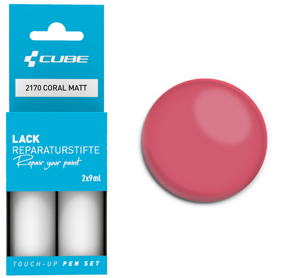 Set de stylos de retouche Cube corail mat