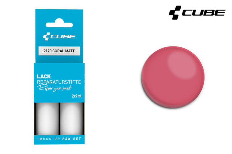 Set de stylos de retouche Cube corail mat