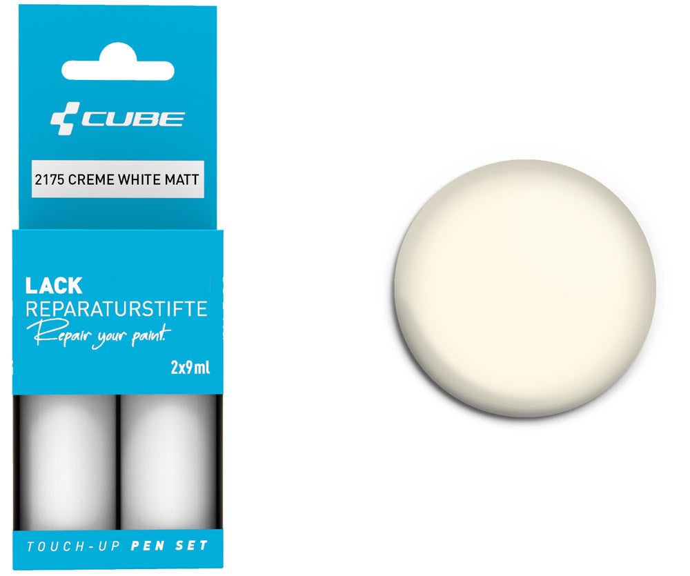 Set de stylos de retouche Cube blanc crème mat