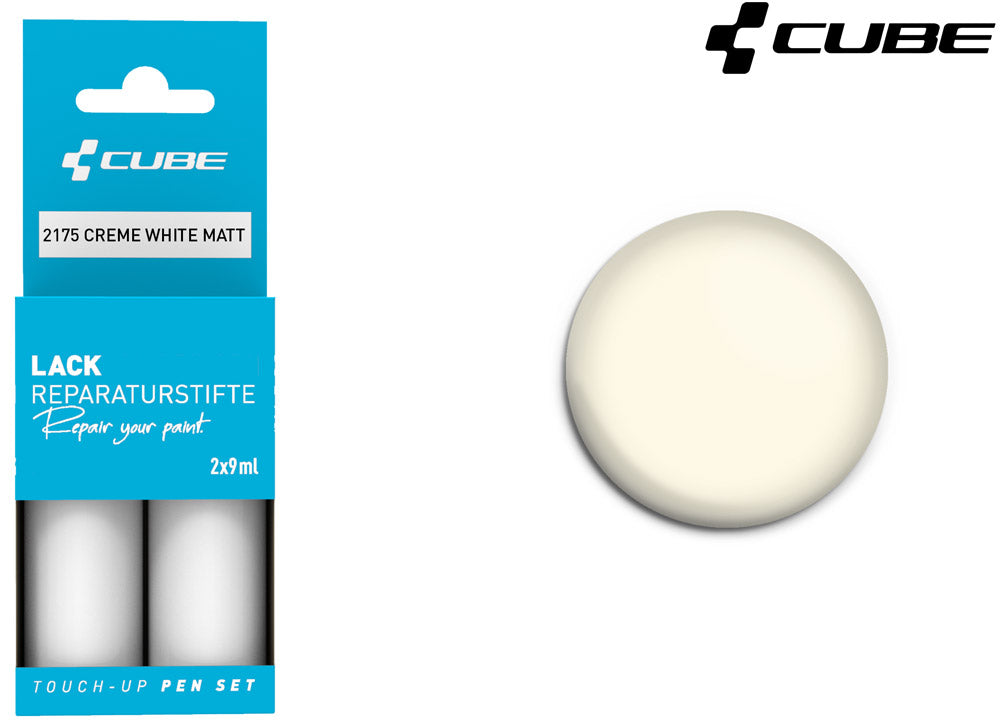 Set de stylos de retouche Cube blanc crème mat