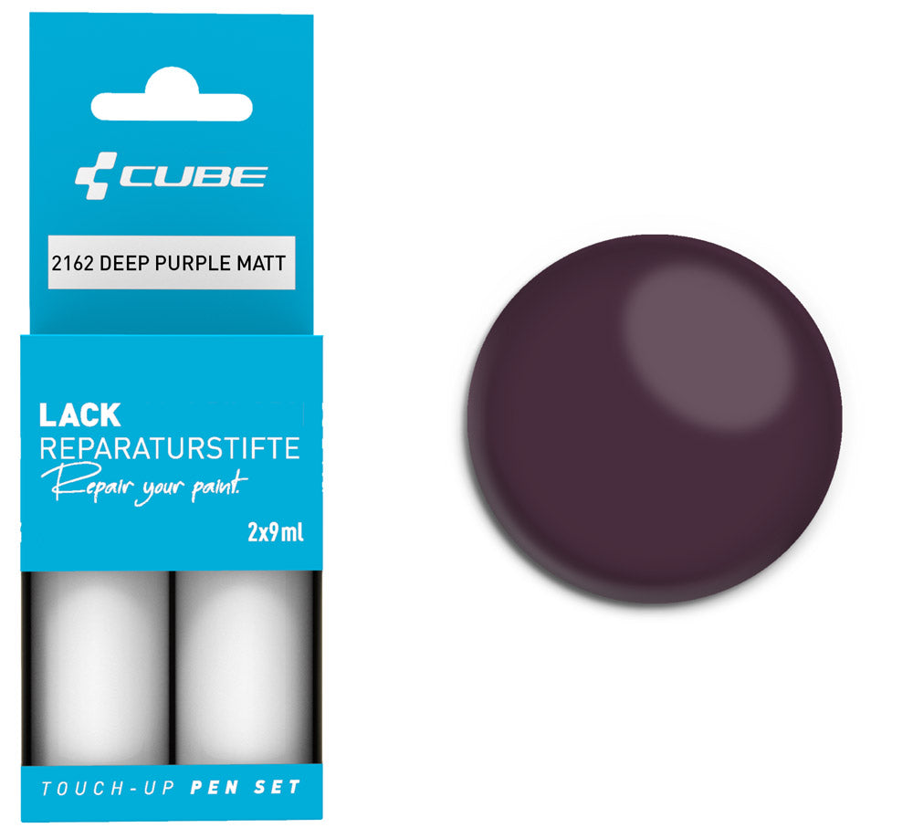Set de stylos de retouche Cube violet foncé mat