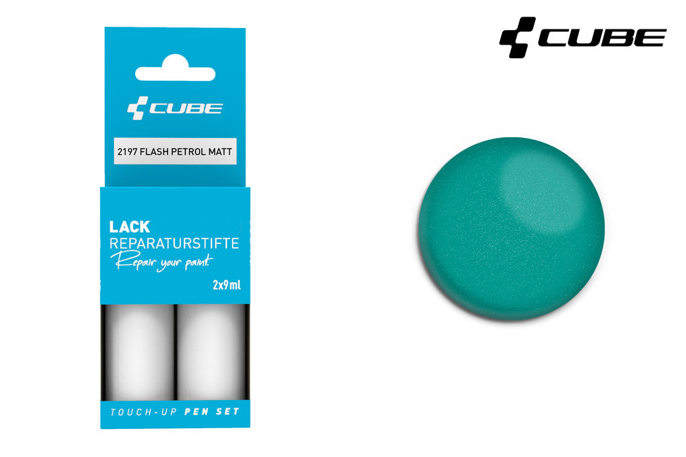 Set de stylos de retouche Cube flash pétrole mat