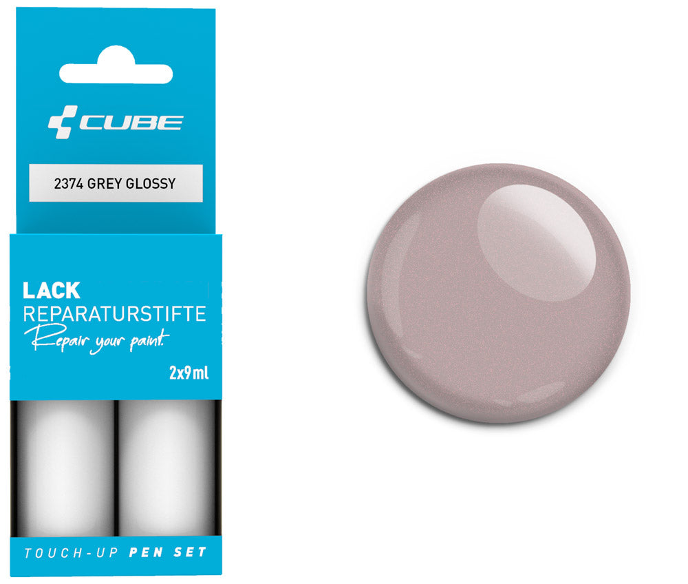 Set de stylos de retouche Cube gris brillant