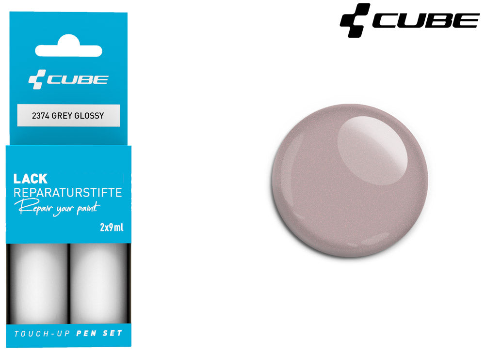 Set de stylos de retouche Cube gris brillant