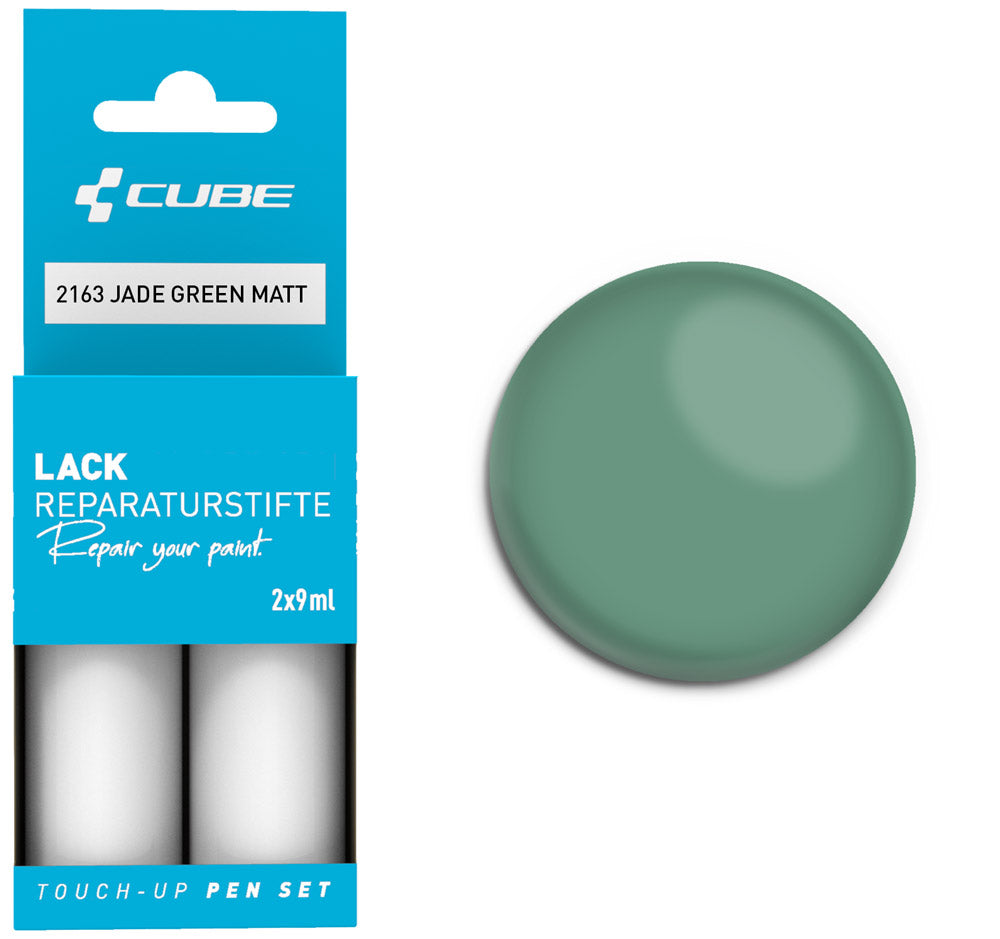 Set de stylos de retouche Cube vert jade mat