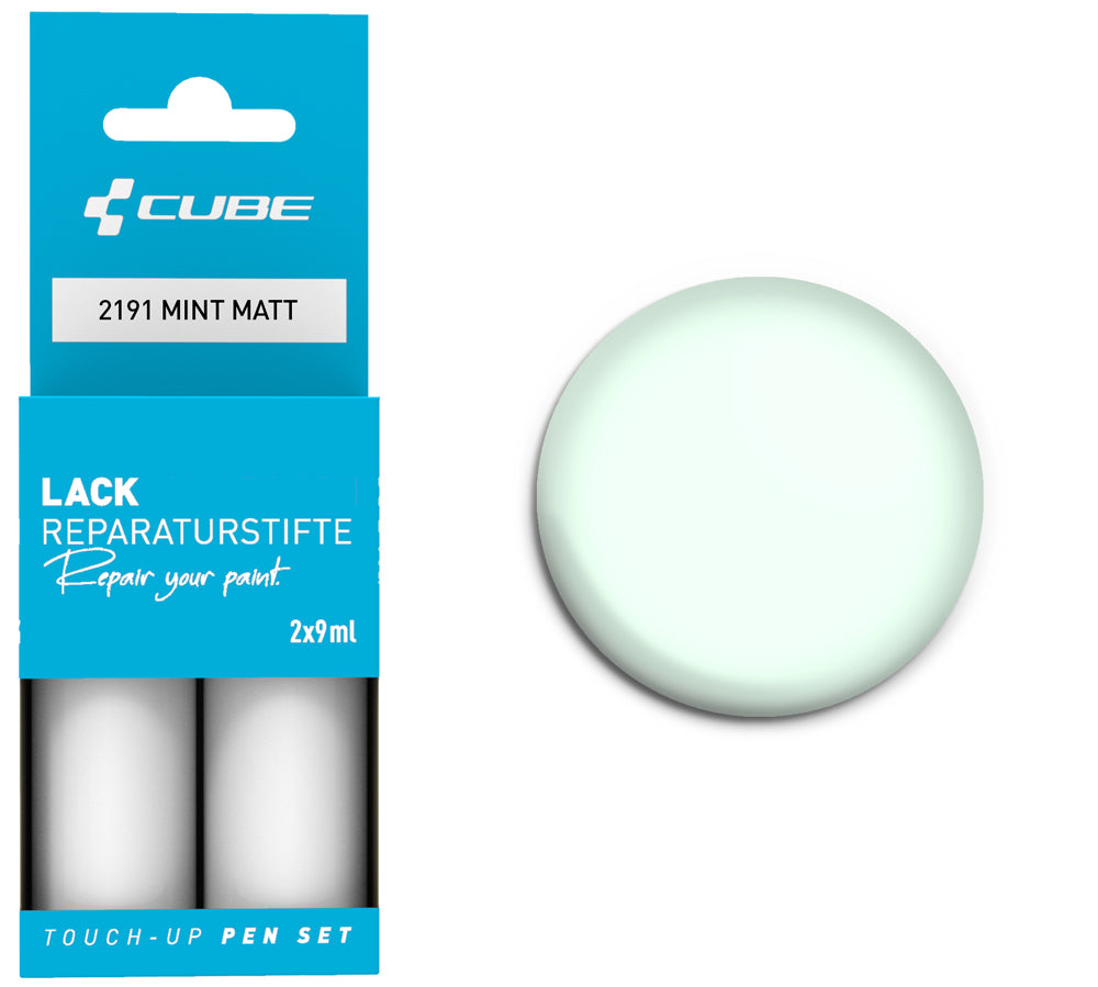 Set de stylos de retouche Cube menthe mat