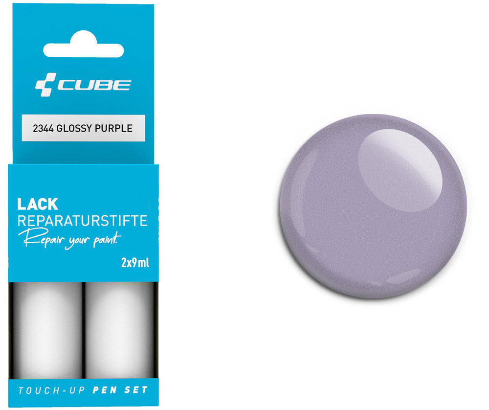 Set de stylos de retouche Cube violet brillant