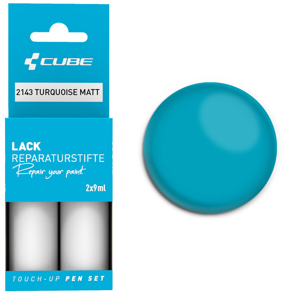 Set de stylos de retouche Cube turquoise mat