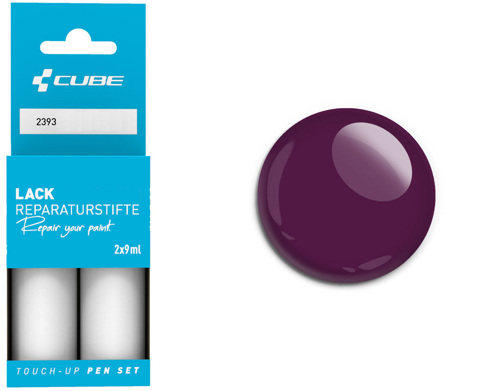 Set de stylos de retouche Cube vin brillant